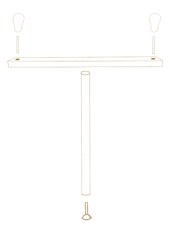  Illustrative visual with an graphical overlay for the posts: Building your own press 